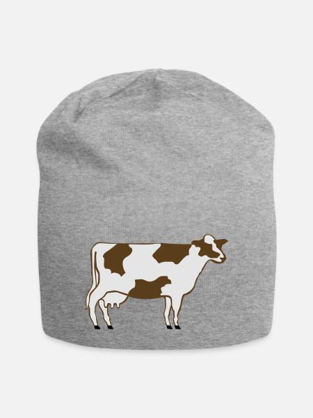 Milchkuh - Jersey-Beanie - Grau meliert