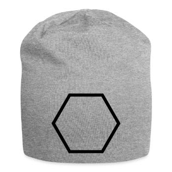 Polygon (fertigen) - Jersey-Beanie - Grau meliert - Vorne