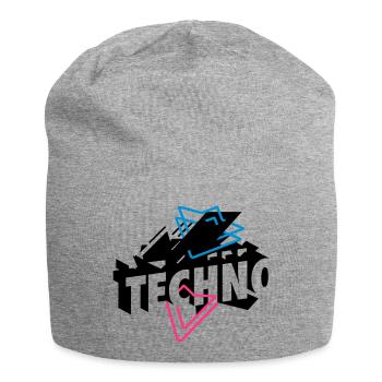 Techno Music - Jersey Beanie - heather grey - Front