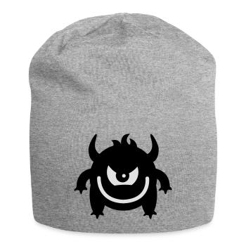 Evil monster - Jersey Beanie - heather grey - Front