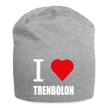 I LOVE TRENBOLON WEISS - Jersey-Beanie - Grau meliert - Vorne