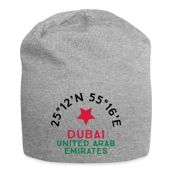 Dubai - Jersey Beanie - heather grey - Front