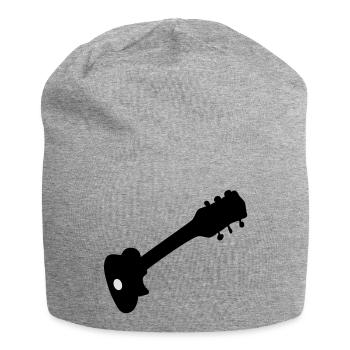 Gitarre - Jersey-Beanie - Grau meliert - Vorne