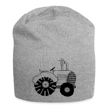 Chic tractor - tractors - tractor - Bulldog - Jersey Beanie - heather grey - Front