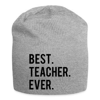 Best Teacher Ever - Bonnet en jersey - gris chiné - Devant