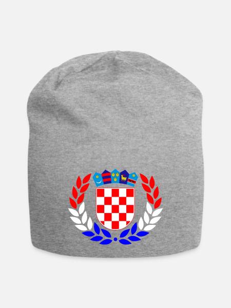 Lorbeerkranz Kroatien - Jersey-Beanie - Grau meliert