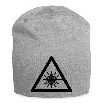 Symbole de danger - Laser Light - Bonnet en jersey - gris chiné - Devant