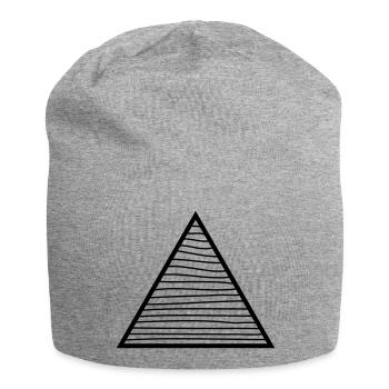 Triangle - Bonnet en jersey - gris chiné - Devant