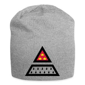 Köln Wappen Dreieck Farbe - Jersey-Beanie - Grau meliert - Vorne