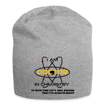 Doctor Chemistry PhD Idée Cadeau Chimiste Diplômé - Bonnet en jersey - gris chiné - Devant