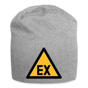 Symbole de danger - danger d'explosion (2 - Bonnet en jersey - gris chiné - Devant
