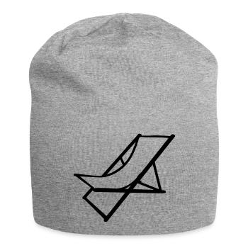liegestuhl - Jersey-Beanie - Grau meliert - Vorne