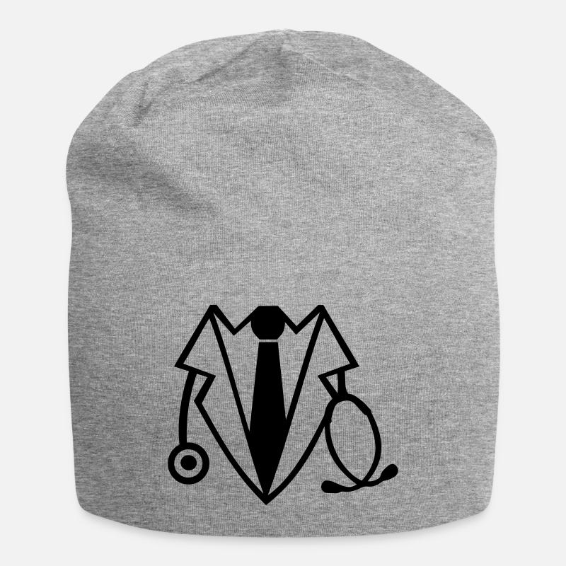 Arzt - Jersey-Beanie - Grau meliert