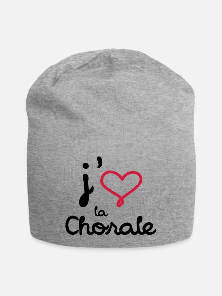 J'aime la Chorale - Bonnet en jersey - gris chiné