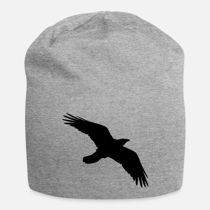 Bird, Crow, Raven - Bonnet en jersey - gris chiné