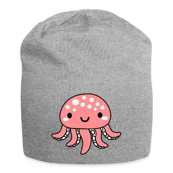 suesser tintenfisch - Jersey-Beanie - Grau meliert - Vorne