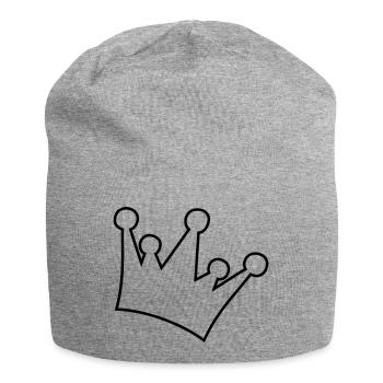 couronne - Bonnet en jersey - gris chiné - Devant