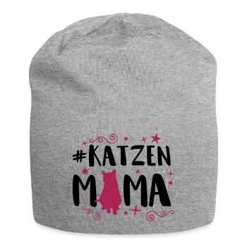 katzen mama - Jersey-Beanie - Grau meliert - Vorne
