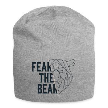 Fear The Bear Bär Baisse Aktien Börse Trading - Jersey-Beanie - Grau meliert - Vorne