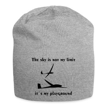 Planeur Planeur Planeur Planeur Pilote - Bonnet en jersey - gris chiné - Devant