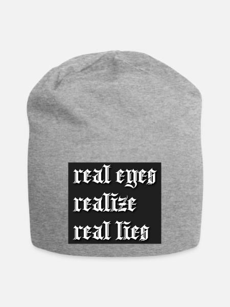 RealLies - Jersey-Beanie - Grau meliert