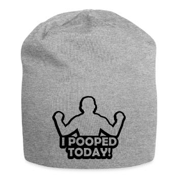 I pooped today Zitat - Jersey-Beanie - Grau meliert - Vorne