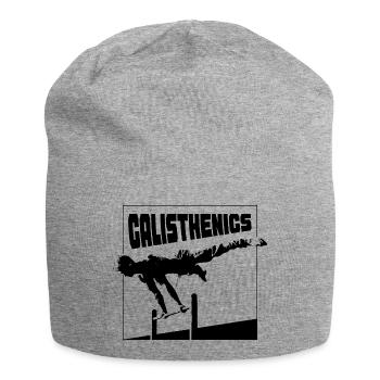 Calisthenics Planche Pose Silhouette - Jersey Beanie - heather grey - Front