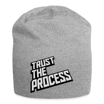 faire confiance au processus Devis - Bonnet en jersey - gris chiné - Devant