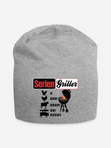 Serien Griller - Jersey-Beanie - Grau meliert