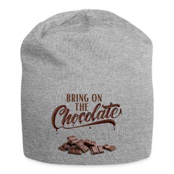 Apportez le chocolat - Schokoliebe - Bonnet en jersey - gris chiné - Devant
