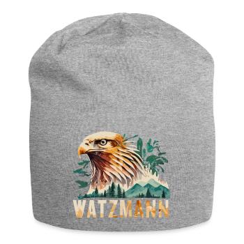 Watzmann Steinadler Bartgeier Souvenirs - Jersey-Beanie - Grau meliert - Vorne