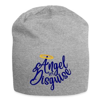 Ange déguisé bleu - Bonnet en jersey - gris chiné - Devant
