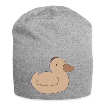Teinte sépia caneton - Bonnet en jersey - gris chiné - Devant
