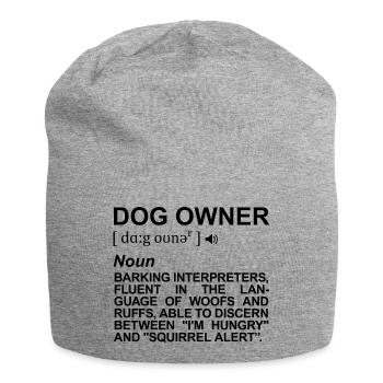 Hundehalter Definition - Jersey-Beanie - Grau meliert - Vorne