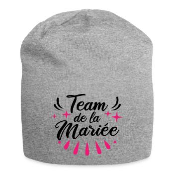 Team EVJF Futur Mariée Bride Demoiselles D'honneur - Bonnet en jersey - gris chiné - Devant