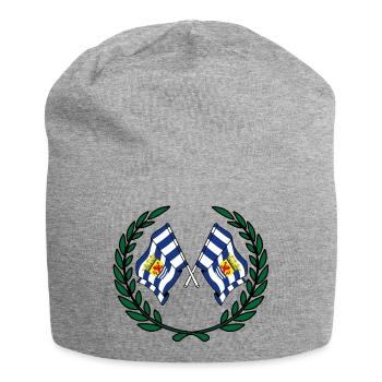 Flags province of Zeeland laurel wreath - Jersey Beanie - heather grey - Front
