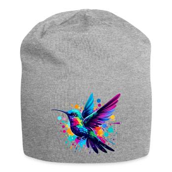 Kolibri - Jersey-Beanie - Grau meliert - Vorne