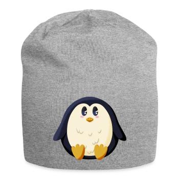 Chubby Penguin - Jersey Beanie - heather grey - Front