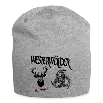 Westerwälder Rotwild - Jersey-Beanie - Grau meliert - Vorne