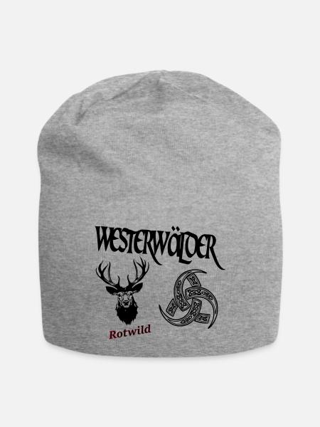 Westerwälder Rotwild - Jersey-Beanie - Grau meliert