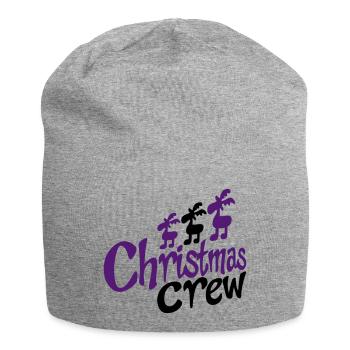funny team at Christmas - Jersey Beanie - heather grey - Front