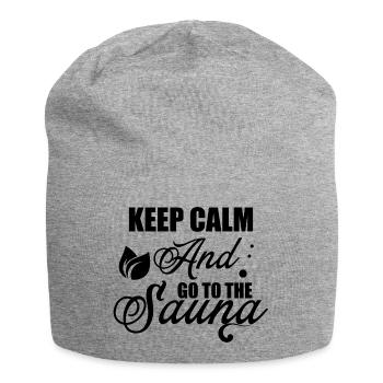 Sauna Spa bien-être - Bonnet en jersey - gris chiné - Devant