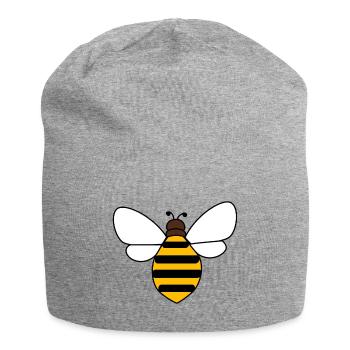 Abeille - Bonnet en jersey - gris chiné - Devant