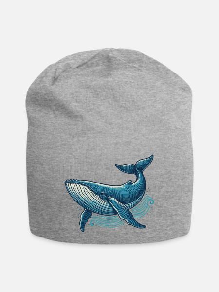 Blauwal - Jersey-Beanie - Grau meliert