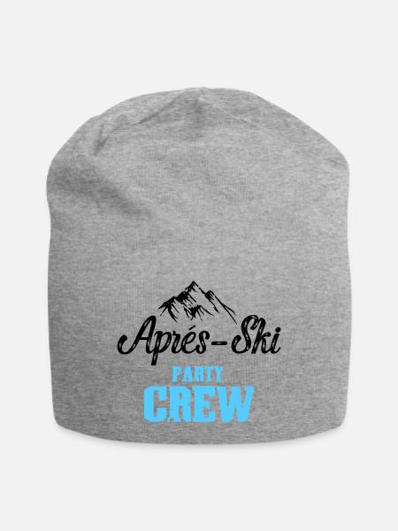 Équipe de fête après ski - Bonnet en jersey - gris chiné