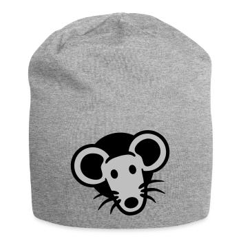 Trou de souris Trou de souris Trou de souris Peeps Mignon Drôle Bande dessinée - Bonnet en jersey - gris chiné - Devant