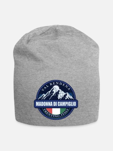Madonna Di Campiglio , Italien - Jersey-Beanie - Grau meliert
