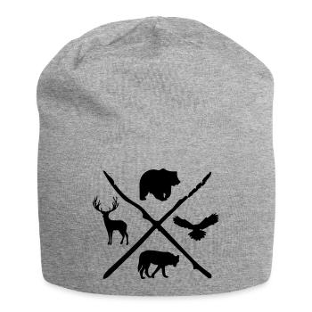 Animal - Bonnet en jersey - gris chiné - Devant