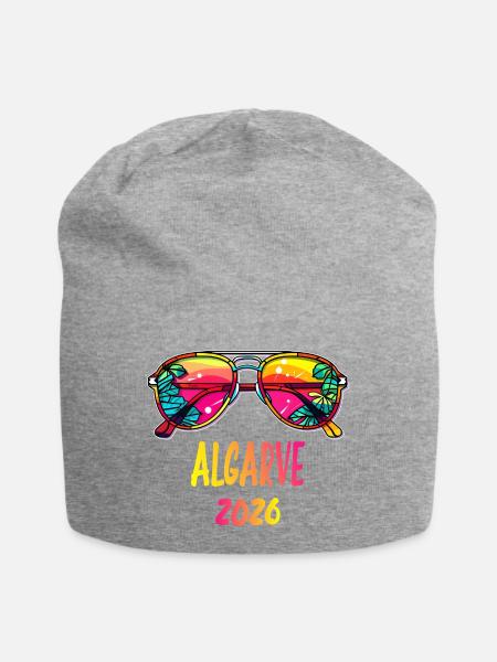 Algarve 2026 Neon Sonnenbrille - Jersey-Beanie - Grau meliert