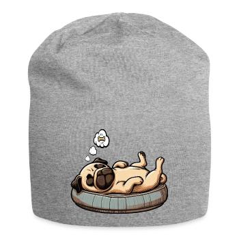 Carlin Carlin Propriétaire de carlin Amoureux du carlin Porte-carlin - Bonnet en jersey - gris chiné - Devant